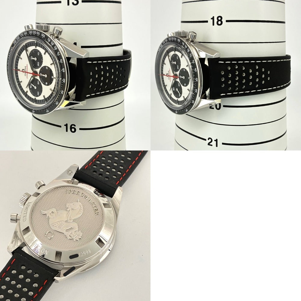 オメガ スピードマスター 311.32.40.30.02.001 CK2998 2018年限定 パルスメーター 白黒 パンダ文字盤 手巻き クロノグラフ メンズ SPEEDMASTER OMEGA 腕時計