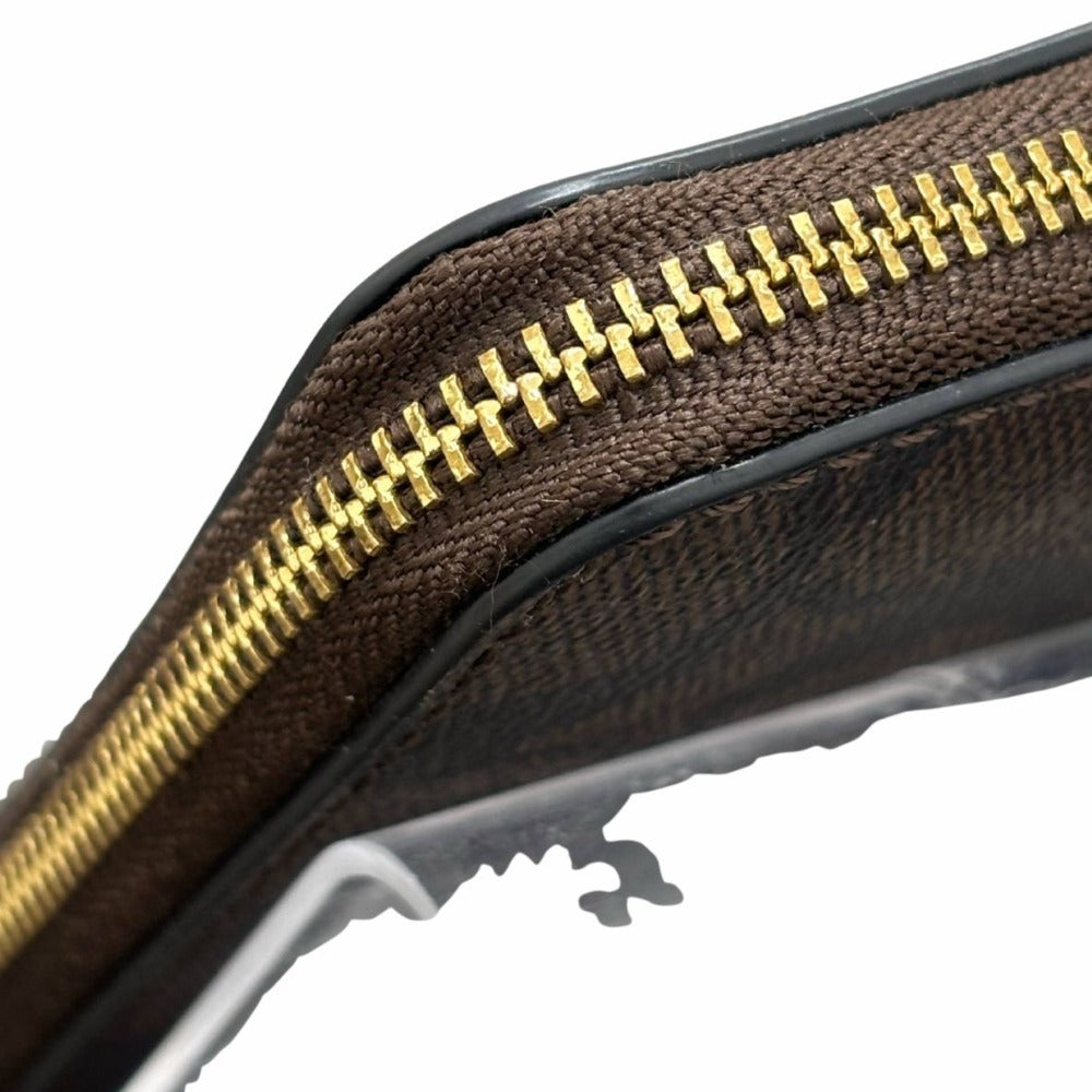 コーチ コインケース ブラウン 小銭入れ シグネチャー ジップ アラウンド F78005 IMAA8 PVC レザー シンプル コンパクト レディース COACH