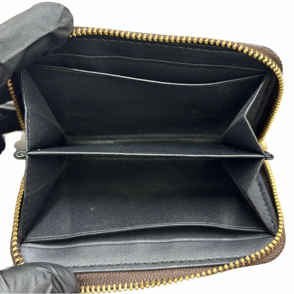 コーチ コインケース ブラウン 小銭入れ シグネチャー ジップ アラウンド F78005 IMAA8 PVC レザー シンプル コンパクト レディース COACH