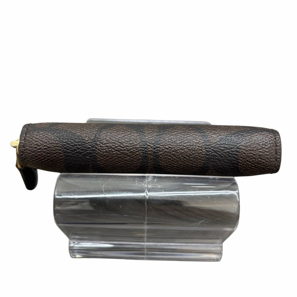 コーチ コインケース ブラウン 小銭入れ シグネチャー ジップ アラウンド F78005 IMAA8 PVC レザー シンプル コンパクト レディース COACH