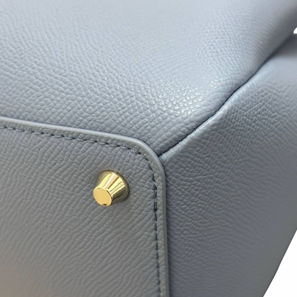 フルラ ハンドバッグ ミネルヴァ Sサイズ 2Way ブルー系 ショルダーストラップ付 シンプル コンパクト 手提げ 斜め掛け レディース 未使用品 Furla