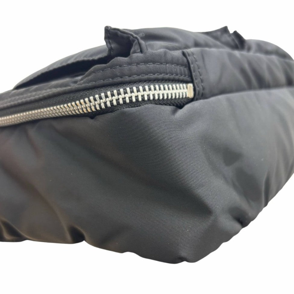 ポーター ショルダーバッグ タンカー スリングバッグ Wジップ Lサイズ コンパクト ブラック 収納 シンプル ナイロン 吉田カバン メンズ PORTER