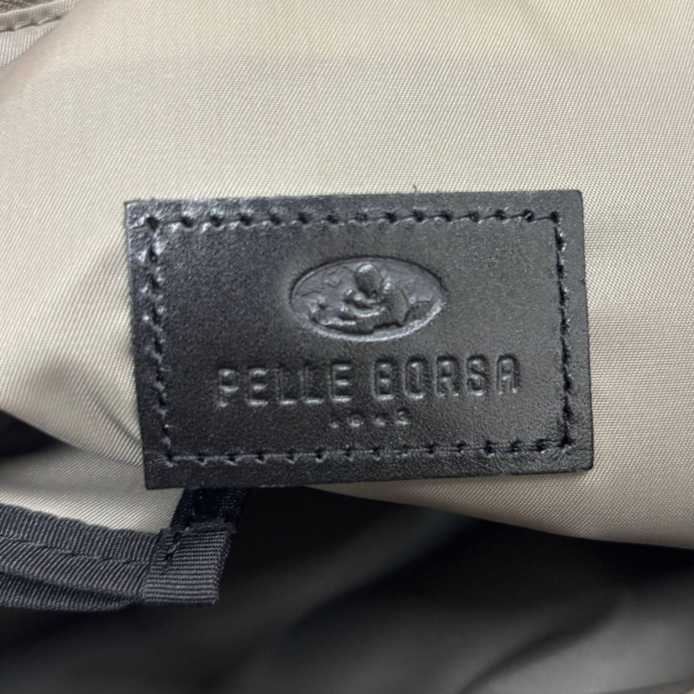 ペレボルサ ショルダーバッグ A4ギャザーショルダー Cheers 4675 大容量 肩掛け 斜め掛け ブラウン系 シンプル A4収納 レディース 未使用品 PELLE BORSA