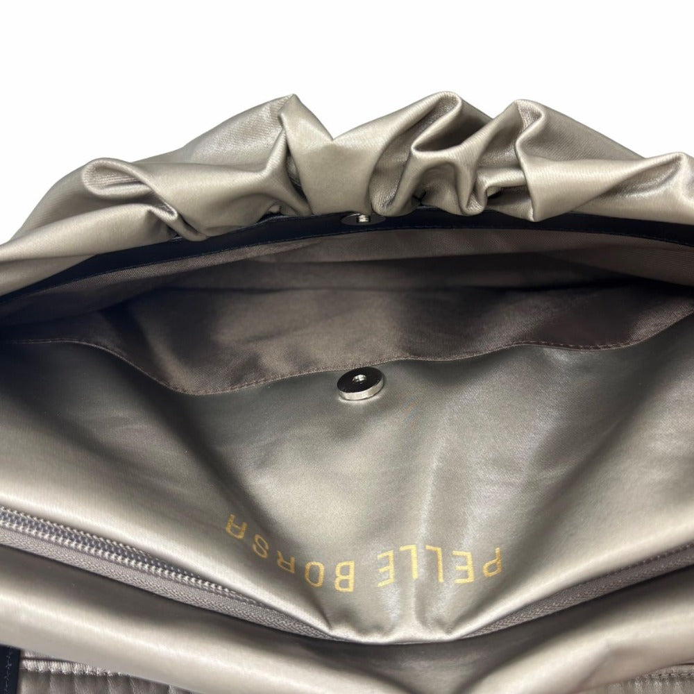 ペレボルサ ショルダーバッグ A4ギャザーショルダー Cheers 4675 大容量 肩掛け 斜め掛け ブラウン系 シンプル A4収納 レディース 未使用品 PELLE BORSA