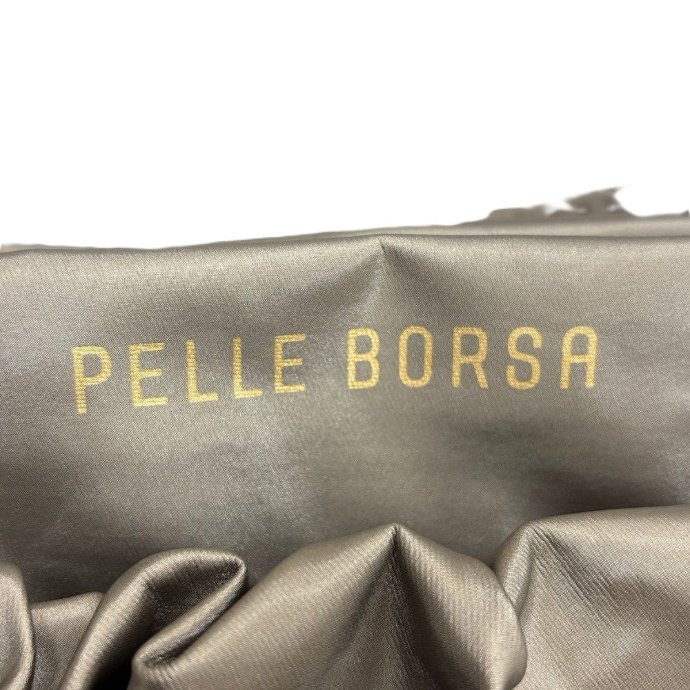 ペレボルサ ショルダーバッグ A4ギャザーショルダー Cheers 4675 大容量 肩掛け 斜め掛け ブラウン系 シンプル A4収納 レディース 未使用品 PELLE BORSA