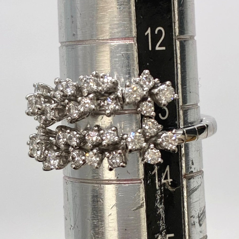 ダミアーニ 指輪 K18WG ミモザ ダイアモンド サイズ52～54 フレキシブル 12号～14号 レディース ホワイトゴールド Damiani リング