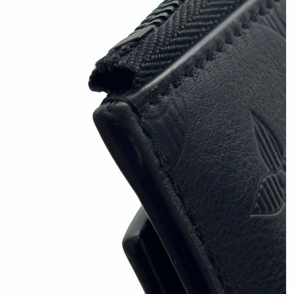 ルイヴィトン コインケース M81526 モノグラムシャドウ RFID内蔵 ブラック レザー ノワール コインケース ハイブリッドウォレット シンプル メンズ LOUIS VUITTON