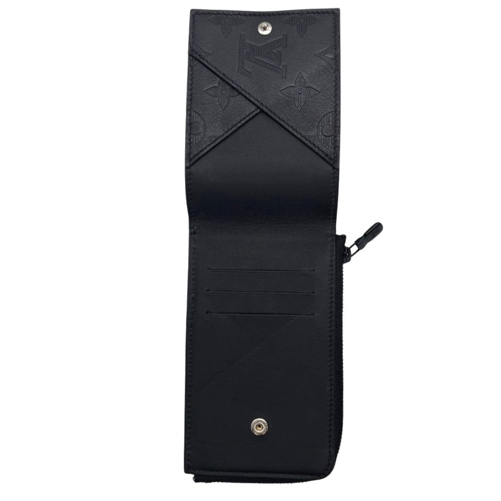 ルイヴィトン コインケース M81526 モノグラムシャドウ RFID内蔵 ブラック レザー ノワール コインケース ハイブリッドウォレット シンプル メンズ LOUIS VUITTON