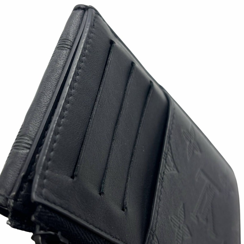 ルイヴィトン コインケース M81526 モノグラムシャドウ RFID内蔵 ブラック レザー ノワール コインケース ハイブリッドウォレット シンプル メンズ LOUIS VUITTON