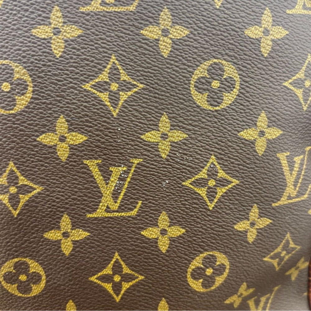 ルイヴィトン キーポル50 M41426 モノグラム PVC レザー ブラウン ゴールド金具 ボストンバッグ トラベル用 旅行鞄 大容量 ユニセックス LOUIS VUITTON