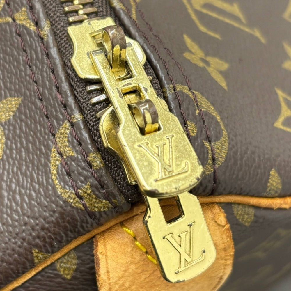 ルイヴィトン キーポル50 M41426 モノグラム PVC レザー ブラウン ゴールド金具 ボストンバッグ トラベル用 旅行鞄 大容量 ユニセックス LOUIS VUITTON