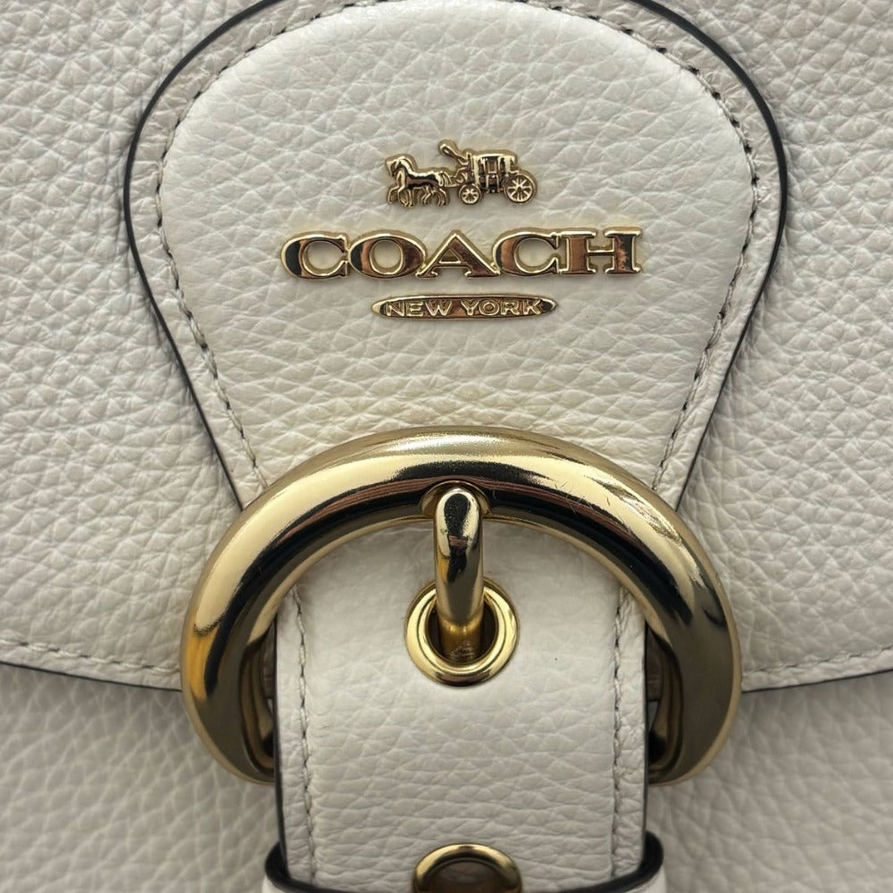 コーチ ショルダーバッグ クレオ レザー C5686 ベージュ ２Way ハンドバッグ ゴールド金具 シンプル 斜め掛け レディース COACH