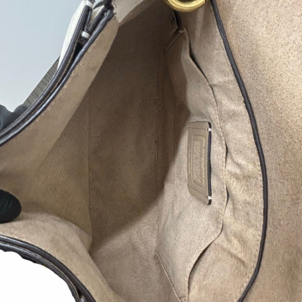 コーチ ショルダーバッグ クレオ レザー C5686 ベージュ ２Way ハンドバッグ ゴールド金具 シンプル 斜め掛け レディース COACH