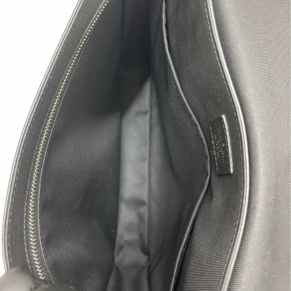 ルイヴィトン タイガ ロマンPM アルドワーズ M30619 ブラック レザー シルバー金具 斜め掛け シンプル メンズ LOUIS VUITTON