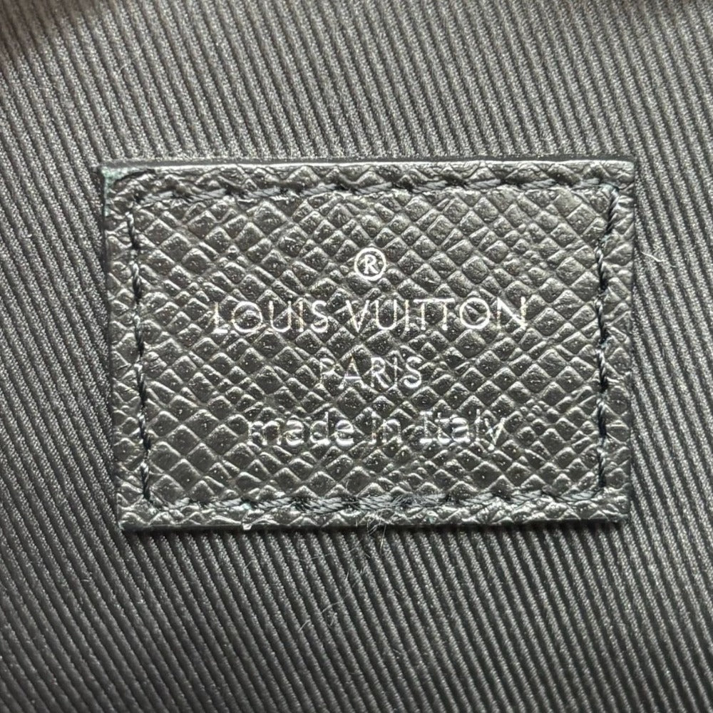 ルイヴィトン タイガ ロマンPM アルドワーズ M30619 ブラック レザー シルバー金具 斜め掛け シンプル メンズ LOUIS VUITTON