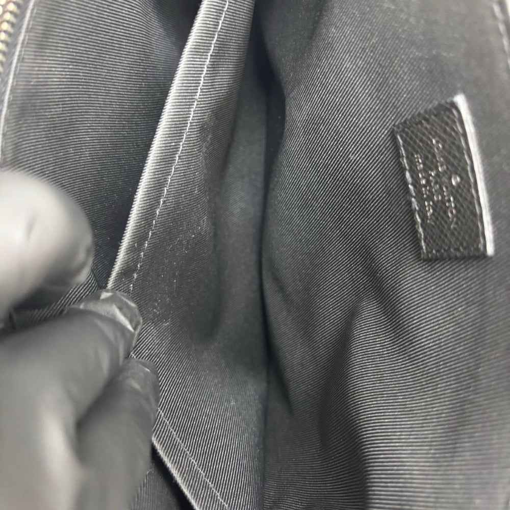 ルイヴィトン タイガ ロマンPM アルドワーズ M30619 ブラック レザー シルバー金具 斜め掛け シンプル メンズ LOUIS VUITTON