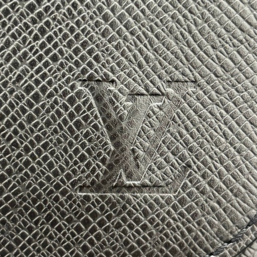 ルイヴィトン タイガ ロマンPM アルドワーズ M30619 ブラック レザー シルバー金具 斜め掛け シンプル メンズ LOUIS VUITTON