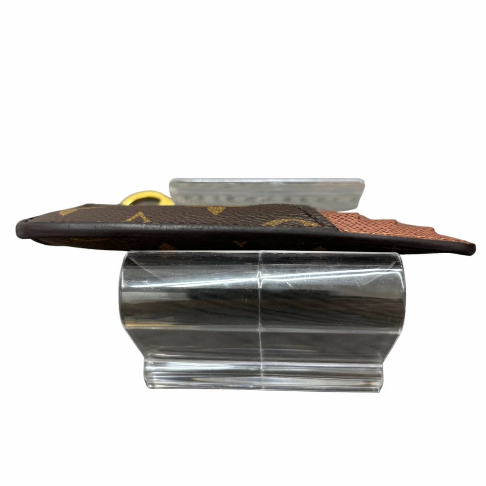 ルイヴィトン モノグラム ポルトカルトロミー M81880 ゴールド金具 PVC レザー ブラウン コンパクト カードケース コインケース ユニセックス LOUIS VUITTON