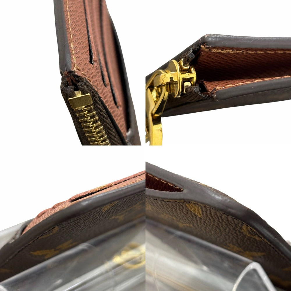 ルイヴィトン モノグラム ポルトカルトロミー M81880 ゴールド金具 PVC レザー ブラウン コンパクト カードケース コインケース ユニセックス LOUIS VUITTON