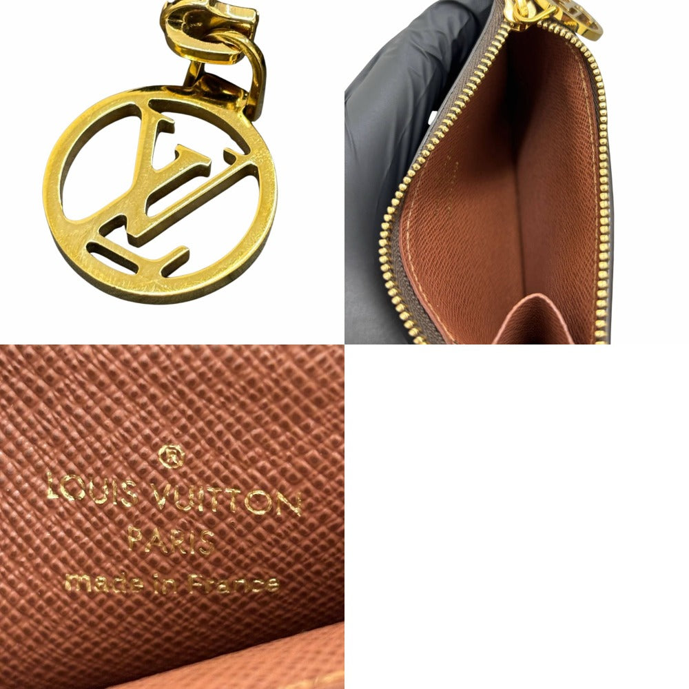 ルイヴィトン モノグラム ポルトカルトロミー M81880 ゴールド金具 PVC レザー ブラウン コンパクト カードケース コインケース ユニセックス LOUIS VUITTON