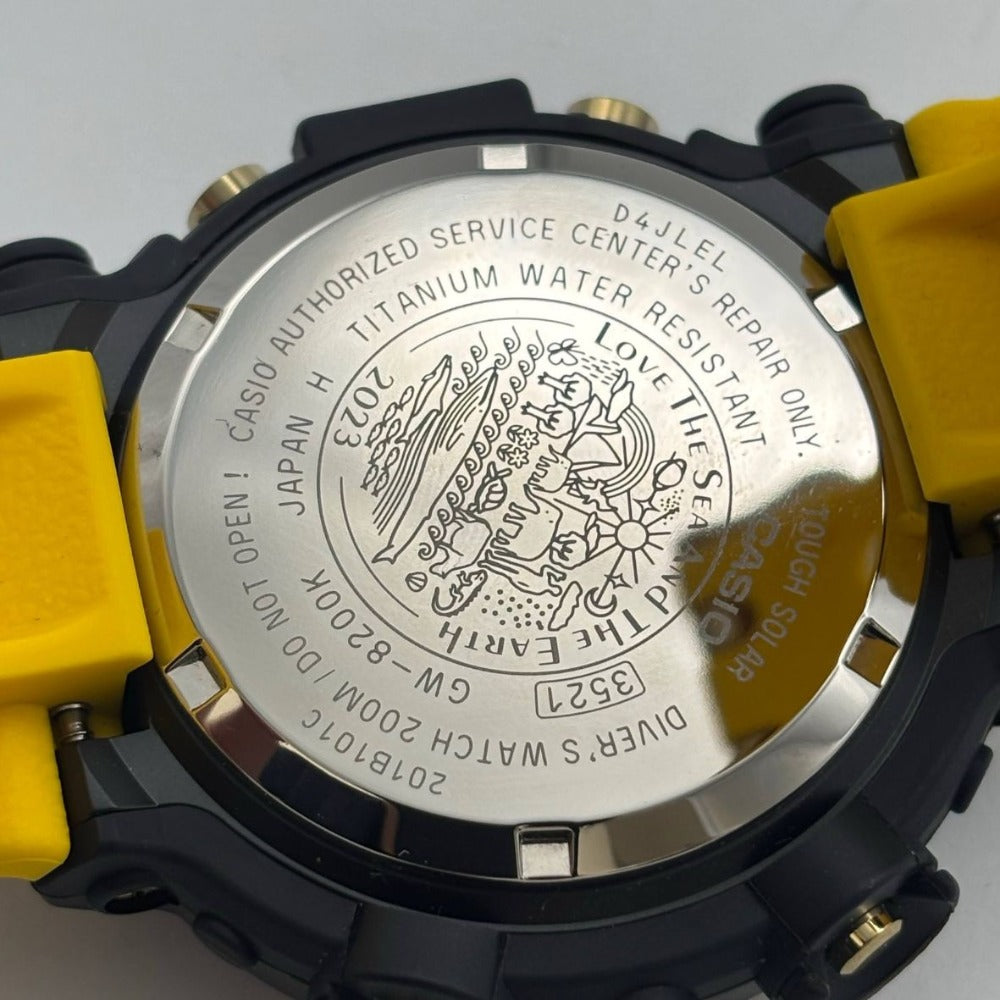 ジーショック FROGMAN イルクジ GW-8200K-9JR ブラック イエロー コラボレーションモデル タフソーラー デジタル CASIO G-SHOCK 未使用品