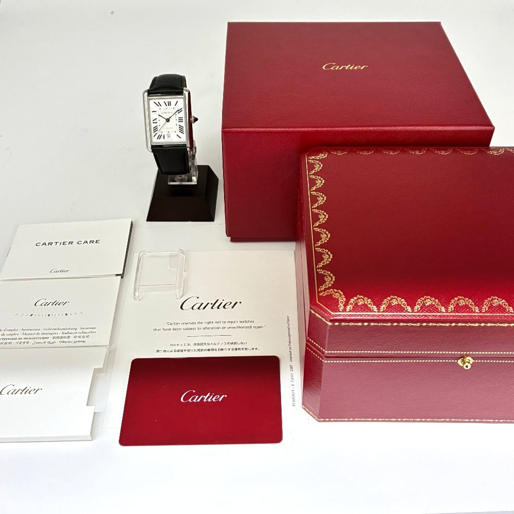 カルティエ WSTA0040 タンク マスト XL 自動巻き 31mm × 41mm キャリバー1847MC レザー 牛革 メンズ CARTIER 腕時計