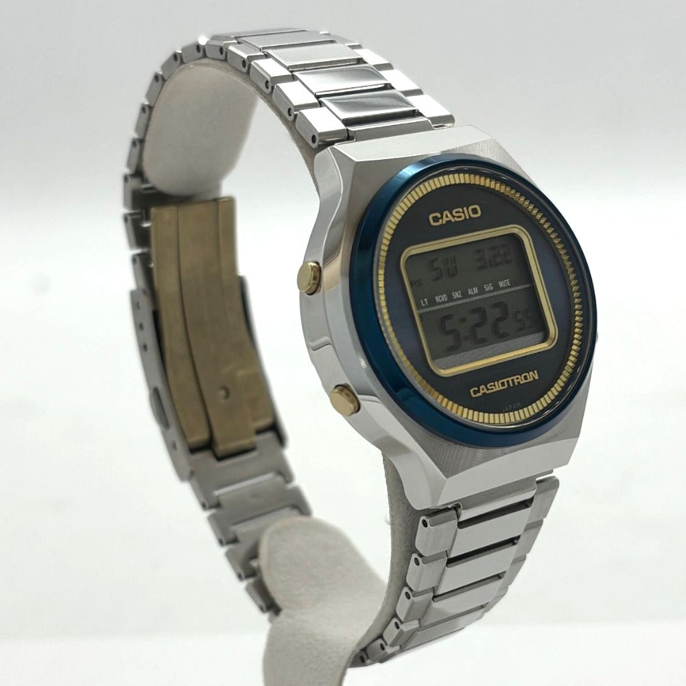 カシオ カシオトロン TRN-50SS-2AJR 復刻限定モデル 42.7mm タフソーラー ステンレス シルバー 5気圧防水 メンズ 未使用品 CASIO 腕時計