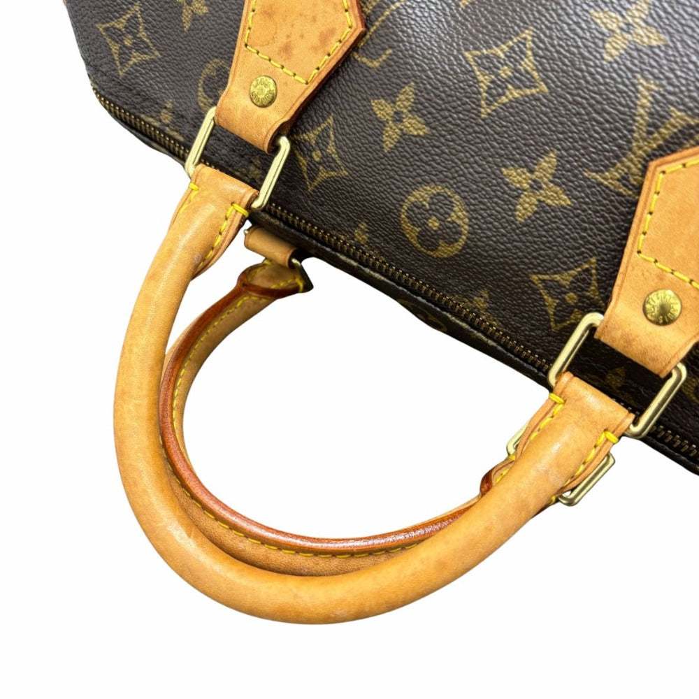 ルイヴィトン スピーディ30 M41526 モノグラム ブラウン ゴールド金具 PVC レザー ミニボストン レディース ハンドバッグ LOUIS VUITTON
