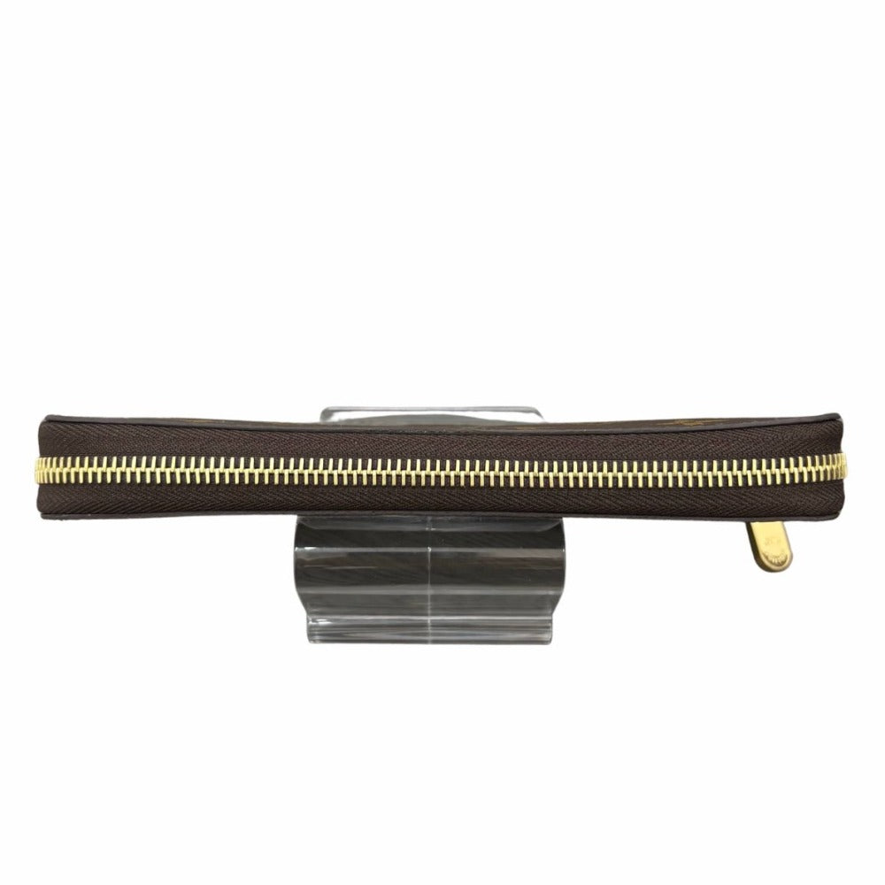 ルイヴィトン モノグラム M41894 ジッピー・ウォレット RFID内蔵 ローズ・バレリーヌ ゴールド金具 ブラウン PVC レザー シンプル レディース 長財布 未使用品 LOUIS VUITTON