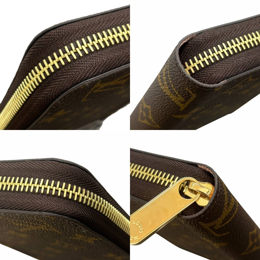 ルイヴィトン モノグラム M41894 ジッピー・ウォレット RFID内蔵 ローズ・バレリーヌ ゴールド金具 ブラウン PVC レザー シンプル レディース 長財布 未使用品 LOUIS VUITTON