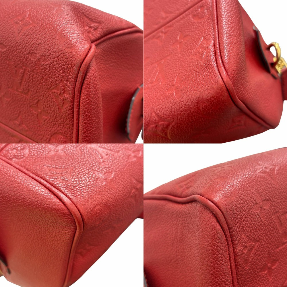 ルイヴィトン ハンドバッグ M42399 モノグラム アンプラント スピーディ バンドリエール25 NM ゴールド金具 レザー レッド LOUIS VUITTON