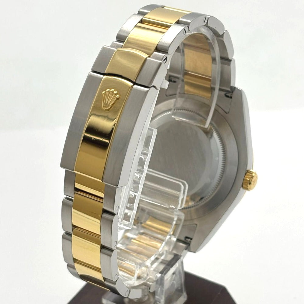 ロレックス デイトジャスト2 Ref.116333G 41mm 保証書2013年 ステンレス K18 オイスターブレス アイボリー文字盤 キャリバー3136 メンズ ROLEX 腕時計