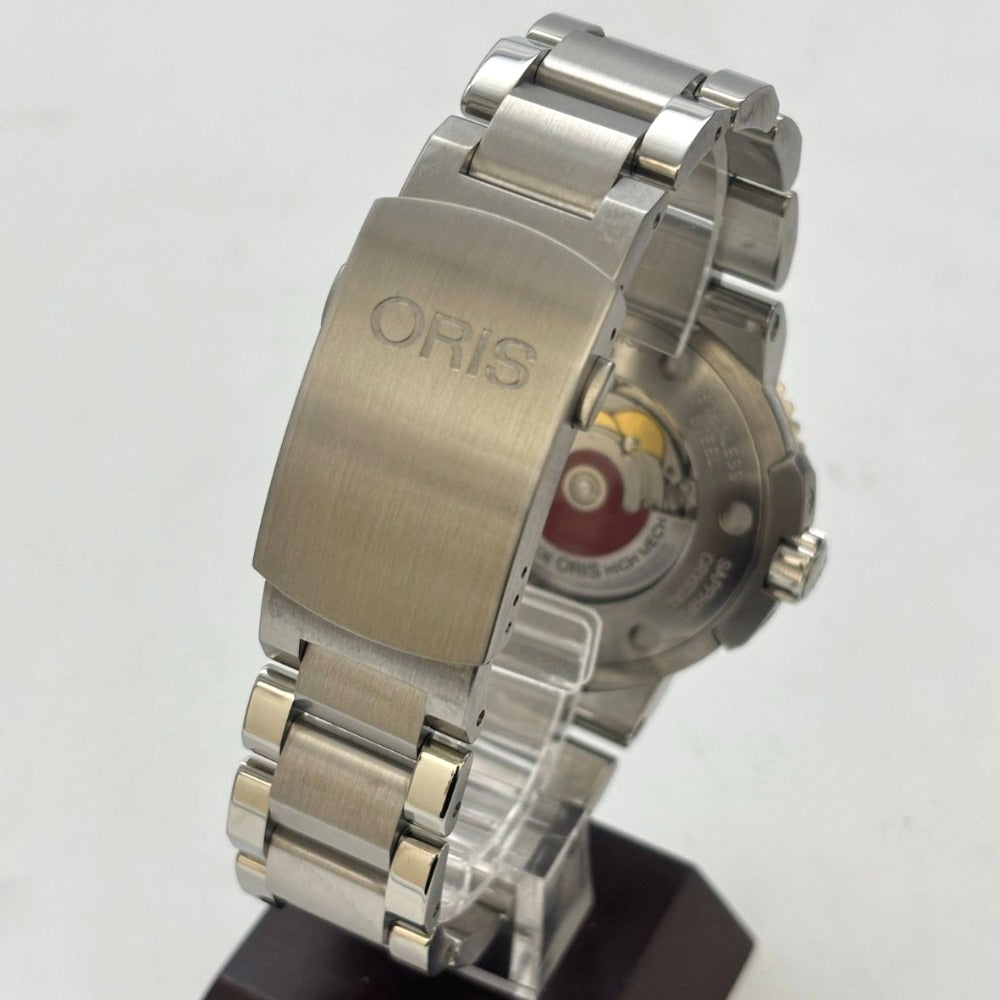 オリス アクイスデイト 43mm 01 733 7653 4155-07 8 26 01PEB 自動巻き ネイビー文字盤 ステンレス メンズ ORIS 腕時計