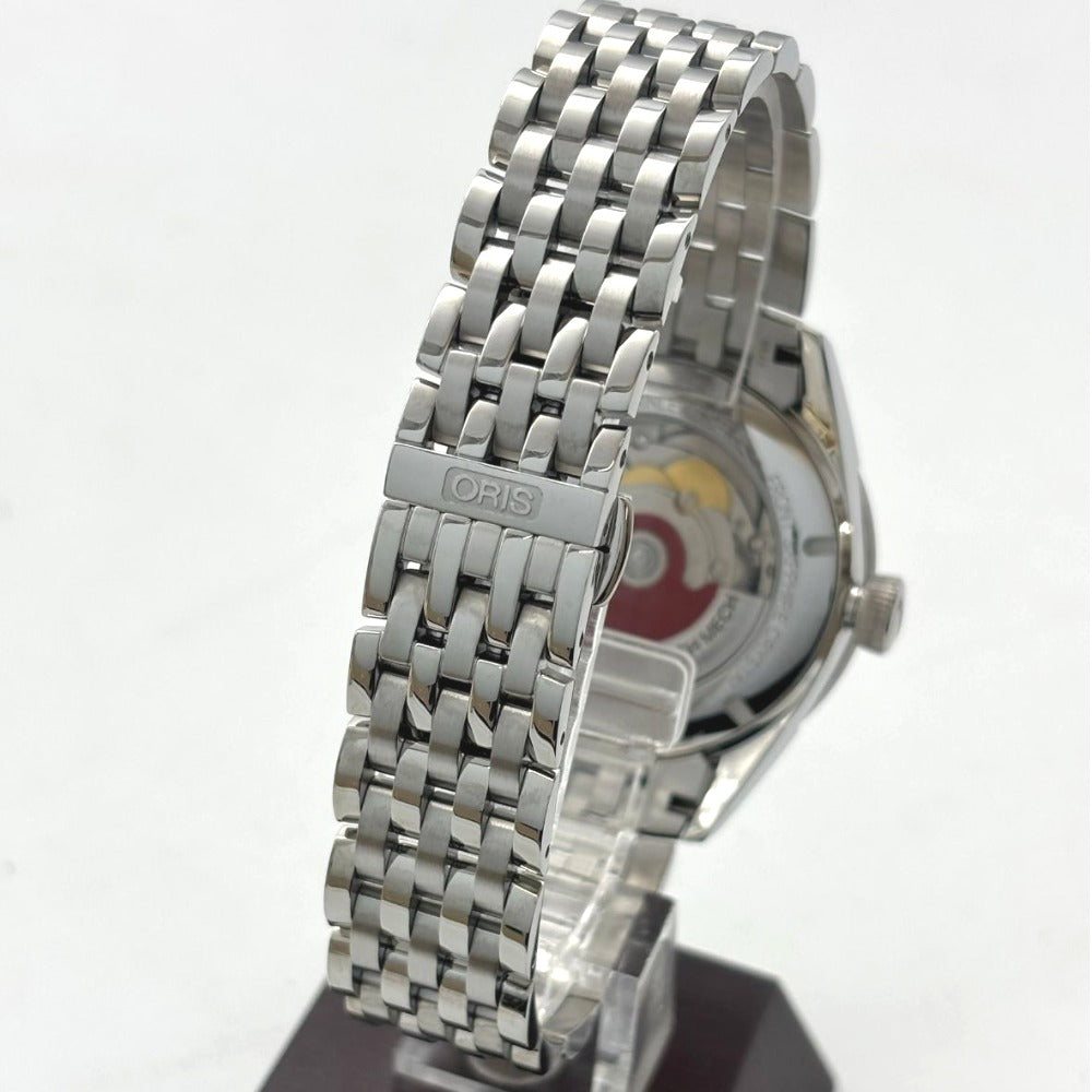 オリス アーティクス デイト 01 733 7713 4031-07 8 19 80 39mm 自動巻き ホワイト文字盤 ステンレス メンズ ORIS 腕時計