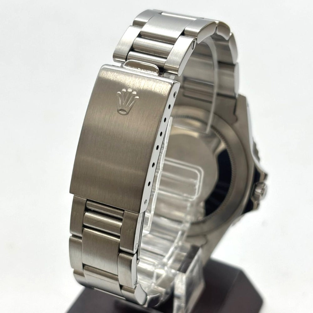 ロレックス 腕時計 16750 GMTマスター ペプシ 40mm 黒ベゼル付属 黒文字盤 プラ風防 86番台 1985年頃 ステンレス メンズ 自動巻き ROLEX