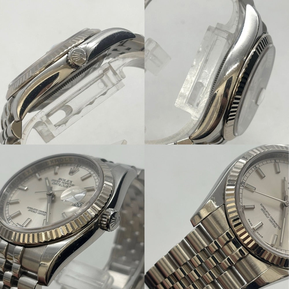 ロレックス 116234 デイトジャスト 36mm 本体のみ シルバー文字盤 D番 2005年ごろ メンズ 自動巻き メンズ ROLEX 腕時計