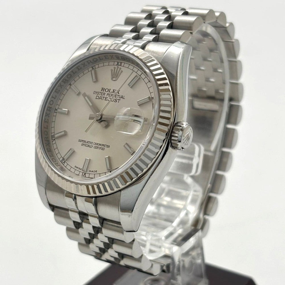 ロレックス 116234 デイトジャスト 36mm 本体のみ シルバー文字盤 D番 2005年ごろ メンズ 自動巻き メンズ ROLEX 腕時計