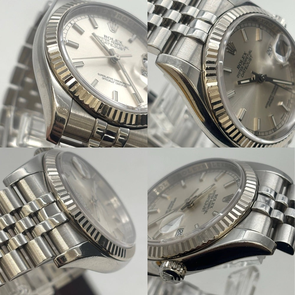ロレックス 116234 デイトジャスト 36mm 本体のみ シルバー文字盤 D番 2005年ごろ メンズ 自動巻き メンズ ROLEX 腕時計