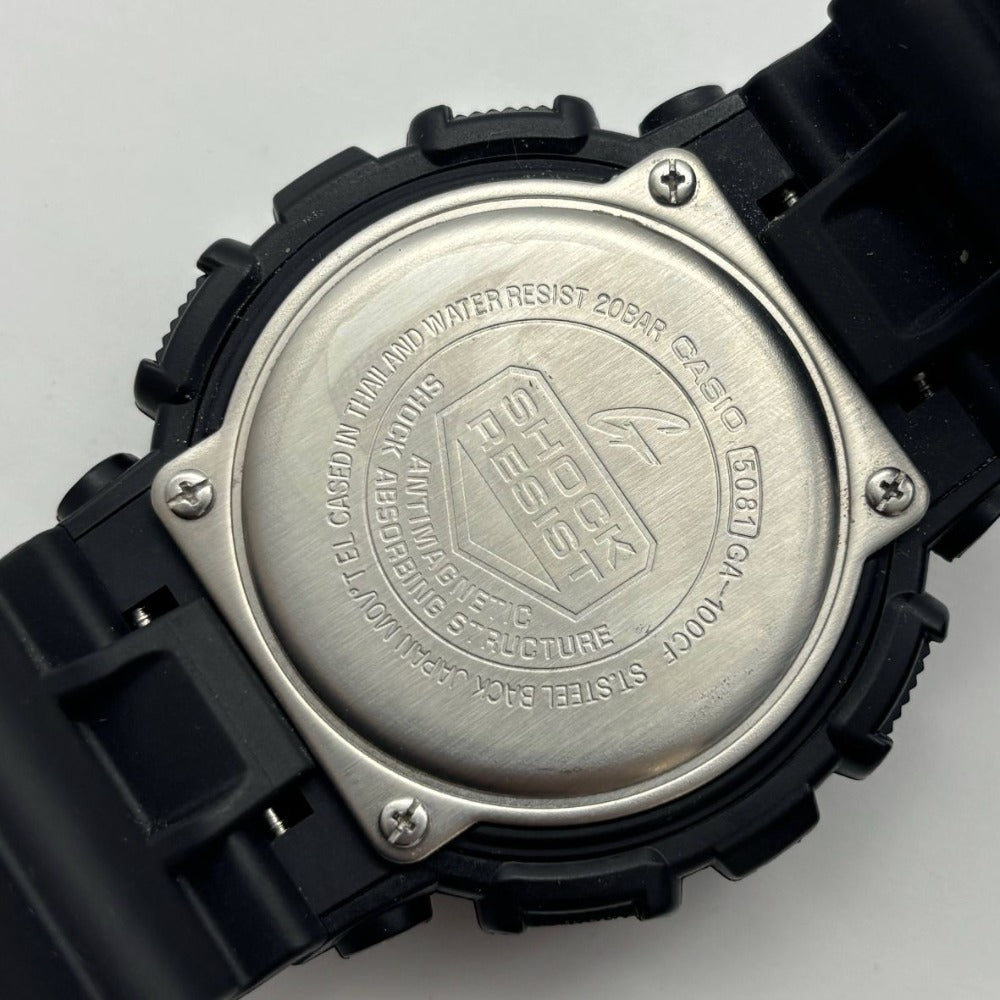 ジーショック 腕時計 GA-100CF-1A9JF カモフラ柄 迷彩 アナデジ クオーツ ゴールド 20気圧防水 メンズ G-SHOCK CASIO