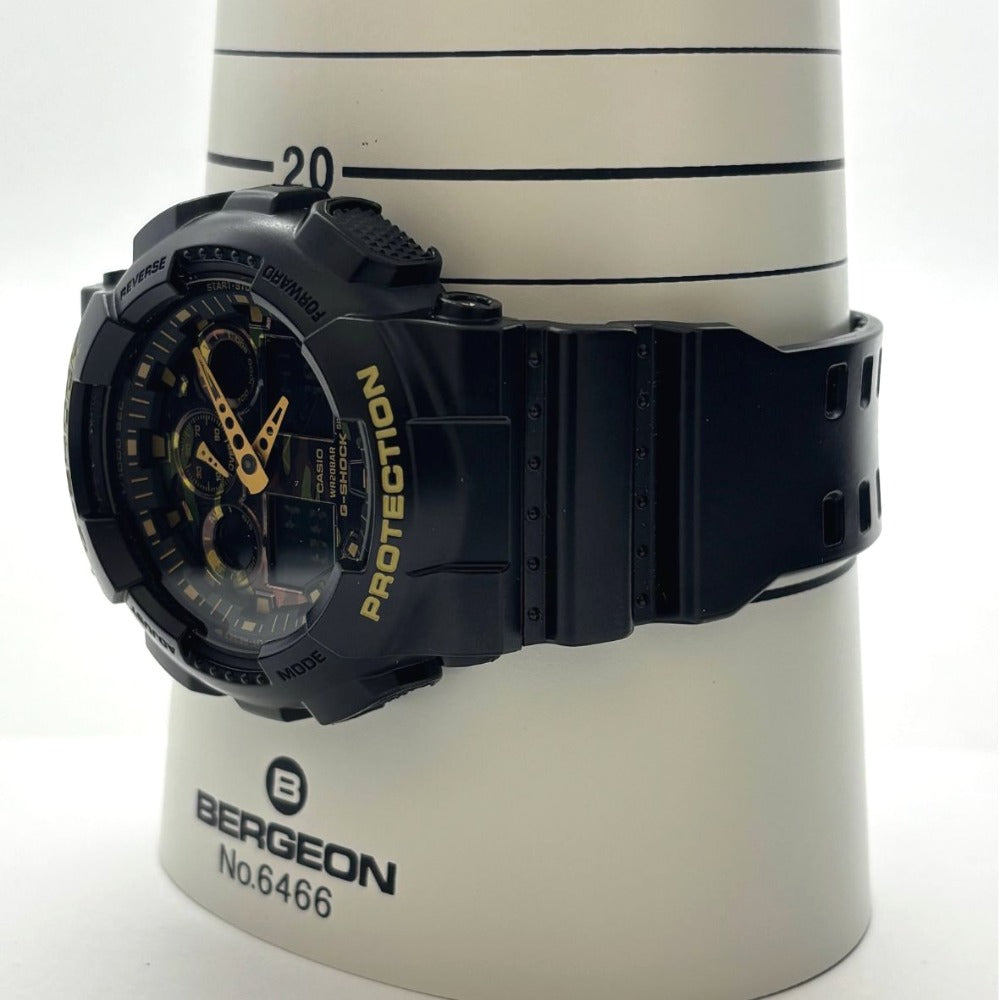 ジーショック 腕時計 GA-100CF-1A9JF カモフラ柄 迷彩 アナデジ クオーツ ゴールド 20気圧防水 メンズ G-SHOCK CASIO