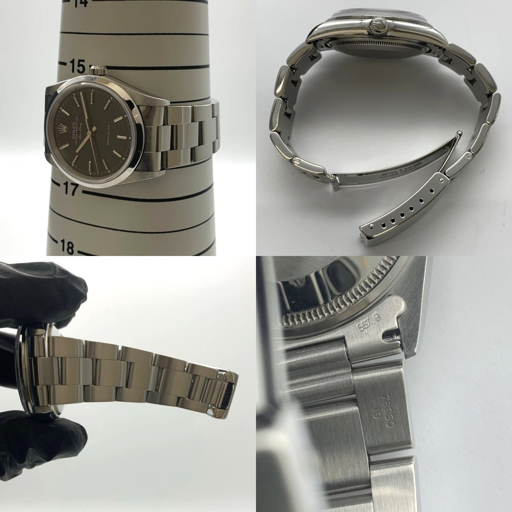 ロレックス 腕時計 14000 エアキング 34mm 本体のみ 黒文字盤 T番 1996年ごろ メンズ 自動巻き キャリバー3000 ROLEX