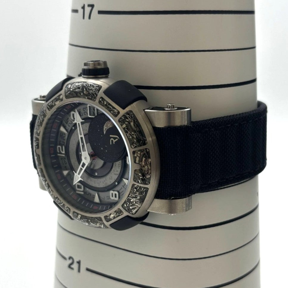 ローマンジェローム 1S45L.TZTR.8023.PR.ASN19 45mm 自動巻き 保証書無し チタン ナイロンストラップ アポロ11号 世界限定100本 メンズ 腕時計