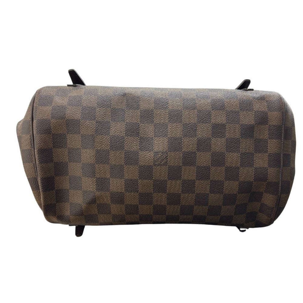 ルイヴィトン ダミエ･エベヌ リヴィントンGM N41158 ゴールド金具 PVC レザー ブラウン シンプル レディース LOUIS VUITTON ハンドバッグ
