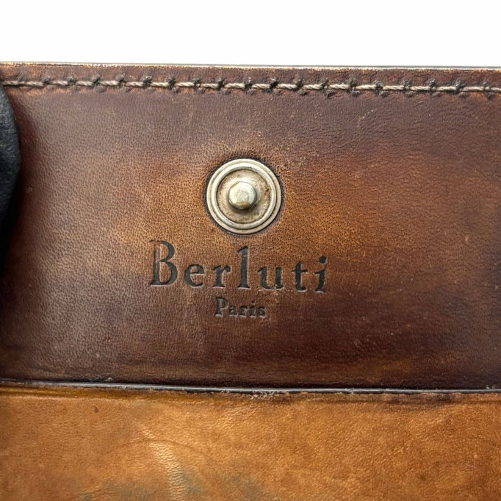 ベルルッティ コインケース カリグラフィ ec-24451 レザー コンパクト ブラウン シンプル 小銭入れ メンズ Berluti