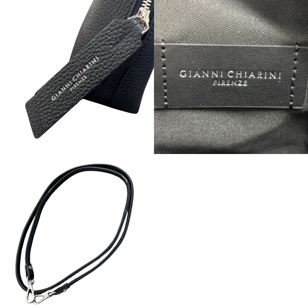 ジャンニキャリーニ アリファ S ブラック 032365182003 ストラップ付 レザー シンプル レディース GIANNI CHIARINI ハンドバッグ