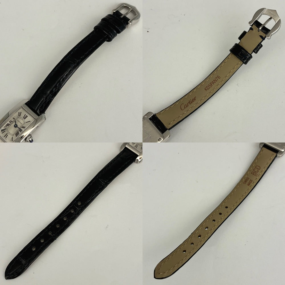 カルティエ WSTA0032 タンク アメリカン ミニモデル ステンレス 15mm クオーツ レディース TANK CARTIER 腕時計