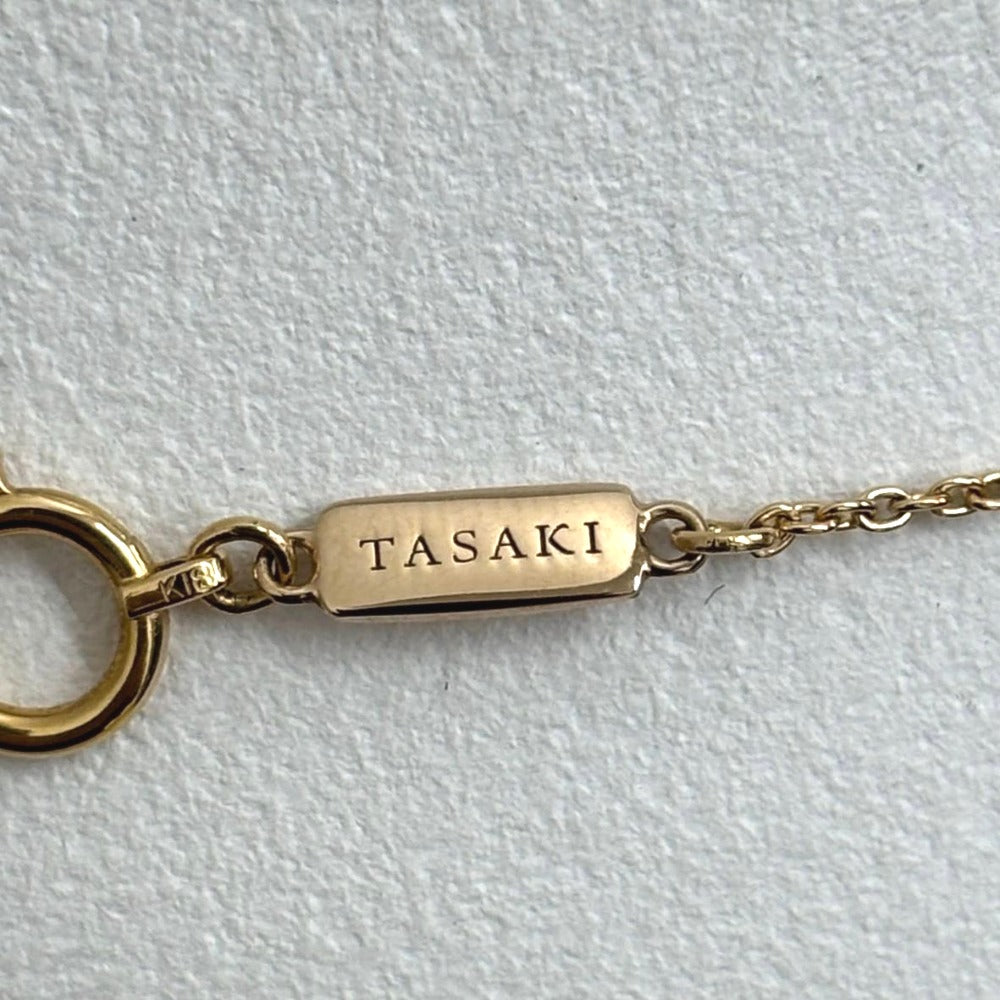 タサキ ネックレス “プチ” バランス ダイヤモンド ソロ ネックレス 長さ約45cm 750刻印有 あこや真珠 ピンクゴールド レディース TASAKI