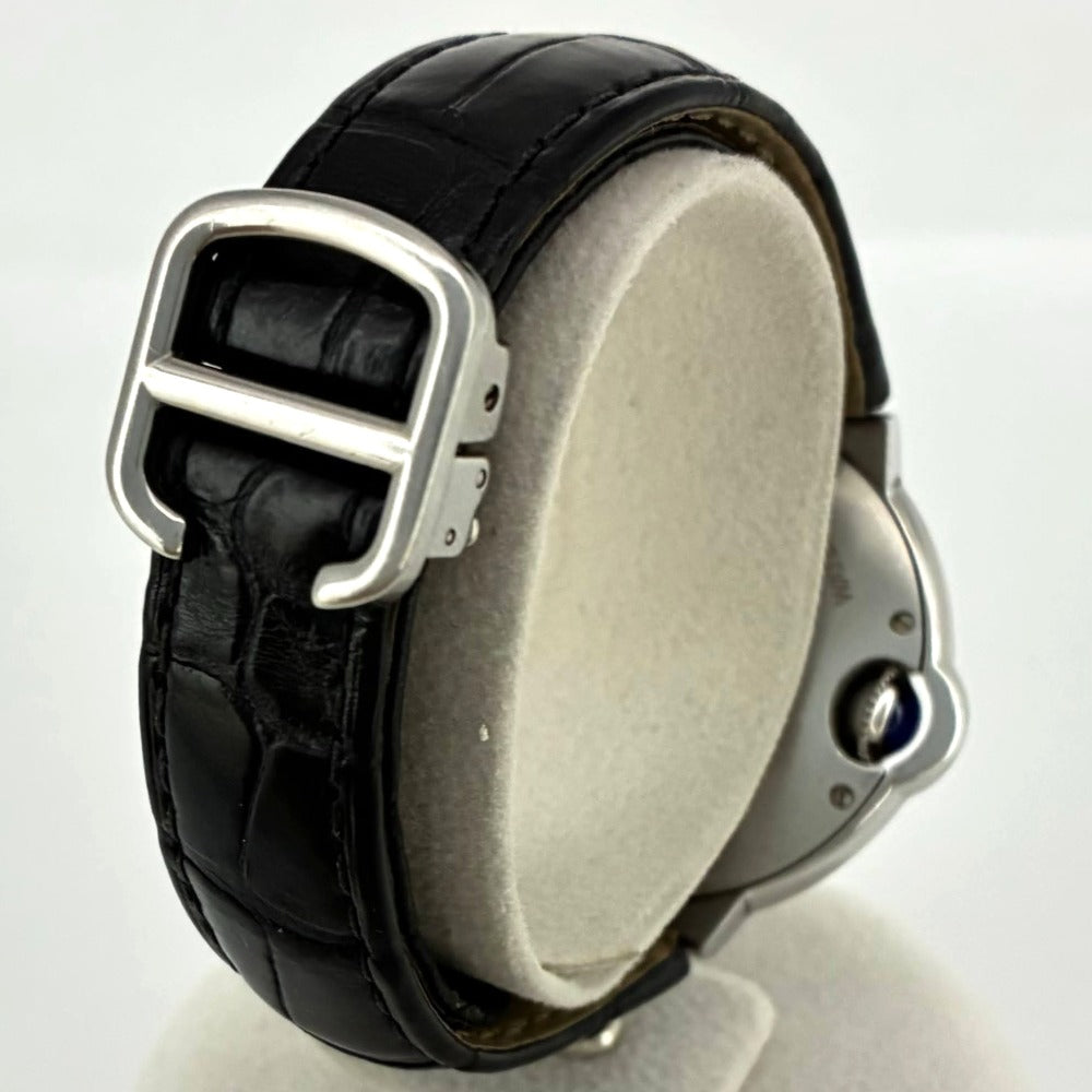 カルティエ バロンブルー 33mm 自動巻き W6920085 シルバー文字盤 ステンレス レディース BALLON BLEU CARTIER 腕時計