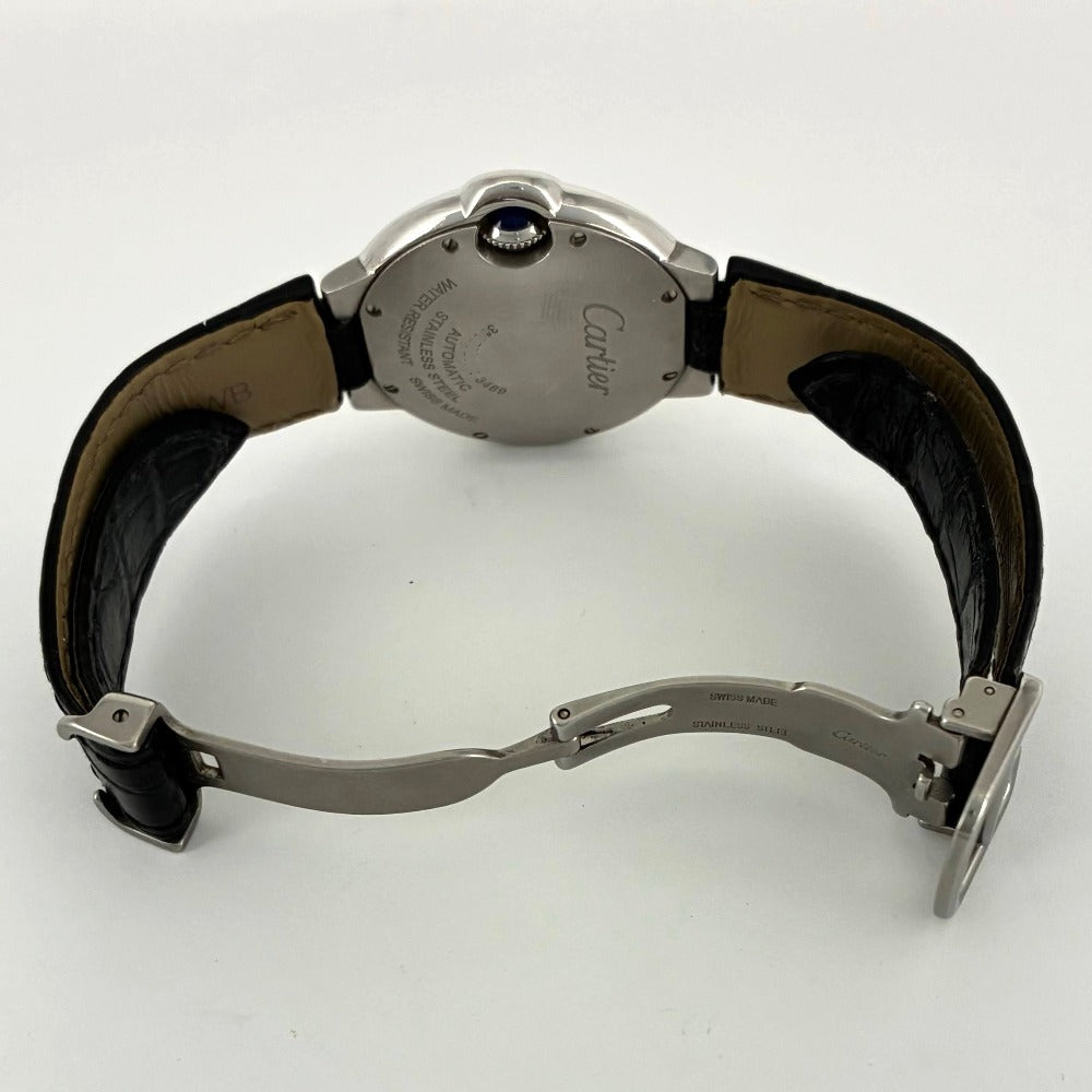 カルティエ バロンブルー 33mm 自動巻き WSBB0030 シルバー文字盤 ステンレス レディース BALLON BLEU CARTIER 腕時計