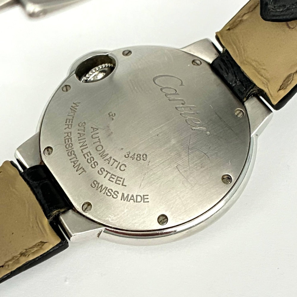 カルティエ バロンブルー 33mm 自動巻き WSBB0030 シルバー文字盤 ステンレス レディース BALLON BLEU CARTIER 腕時計